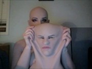 Busty Nights series! Female mask unmasking, and unmasking, and lots of boobies