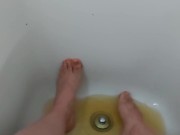 Aftermath of Peeing in a Cup (I want it in my pussy!) 