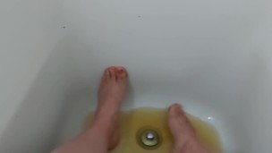 Aftermath of Peeing in a Cup (I want it in my pussy!) 