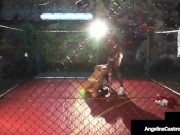 Cuban BBW Angelina Castro Fucks Big Black Cock In Fight Cage 11/16
