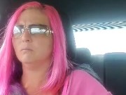 Sukie Rae plays with her tits while driving.