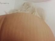 Ass in nylons and using scissors to rip them!  3/16