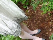 Blue Haired Forest Nymph Pisses Through Fishnets 16/16