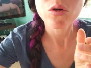 Humping My Pee Towel In My Living Room...Look at the TV ;) 13/16