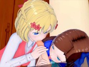 My next Life as a Villainess Maria Campbell and　Catarina Claes　(3D Hentai) 3/16