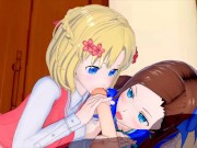 My next Life as a Villainess Maria Campbell and　Catarina Claes　(3D Hentai) 4/16