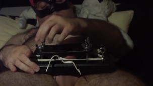 Kinky Panther balls pressed after a long time of abstinence