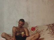 In the evening I rest with a ball. 4/16