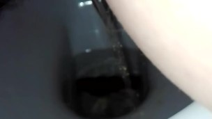 Pissing in the toilet 