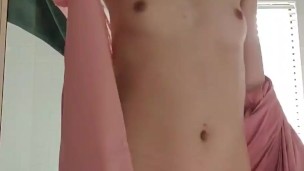 Asian strips down 