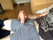 Quick cum through my boxer shorts 12/16