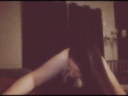 wifey sitting on my face watching herself suck my dick 5/16