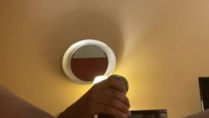 Jacking off then fucking my toy