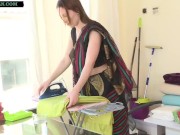 Indian Mom strips off her Saree and sells her pussy and ass to old guy for money 1/16