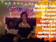 Keirraleo69 @SnapChat Smoking 120's Goth Fucking 1/16