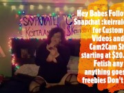 Keirraleo69 @SnapChat Smoking 120's Goth Fucking 2/16