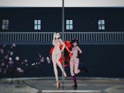 MMD R18 Mitsu And Kaat - Good Night Kiss 1100 15/16