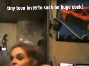 Loves to suck huge cock!