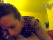 STEPMOM POV BLOWJOB, FACEFUCK & MOUTH CREAMPIE AFTER SHE CAUGHT STEPSON JERKING OFF 5/16