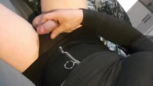 Sexy sissy trap hard throbbing cock