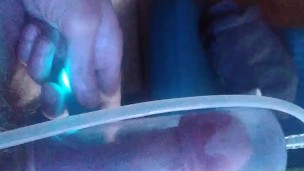 Fucking around with cock pump and vibrator