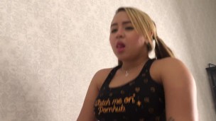 Ebony Lesbian gets horny at the gym with yoga ball and rub her clit