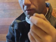 Sweet, cold milk with cookies, I like it. 2/16