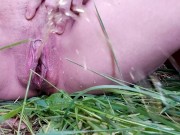 Quick pee in the grass