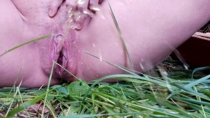Quick pee in the grass