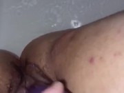 Fucking myself with my dildo and water jet til I squirt on private cam sesh 4/16