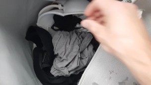 cum in dirty panties from laundry