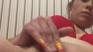 Playing with my pussy for papi