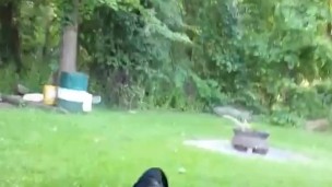 jerkin cock outside, I couldn't resist, she knows who she is ;) moan and cuss while I drain my load