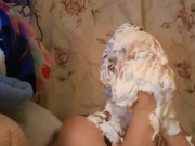 shaving cream fun 8/16
