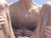 It was a good day for swimming in the river. 4/16