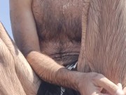 It was a good day for swimming in the river. 6/16