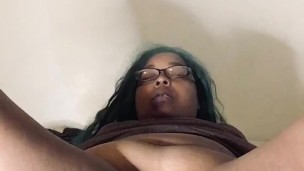 Smoking and squeezing this fat pussy (no sound)