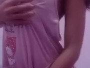Teasing my asian teen tits and body 1/16