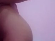 Teasing my asian teen tits and body 8/16