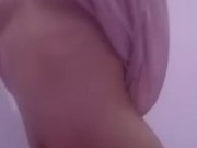 Teasing my asian teen tits and body 9/16