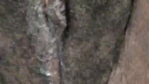 Creamy pussy after masturbation session