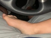 Blonde nympho gets horny on the way home from Hooter’s 8/16