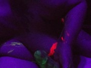 Slut Sucks Glow in the Dark Cock  12/16