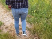 Alice - Desperate to pee, then lost it and pissed myself in jeans and panties ;) 3/16