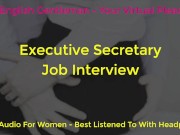 Daddy Dom Boss and Secretary Job Interview - Erotic Audio for Women - Against the Wall