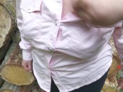 Rip my blouse and slap my tits in public - Trailer