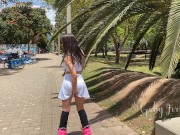 My friend controls my lush while I skate in the park, it is nice to go outside again! 8/16