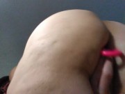 LOUD Screaming PAWG SOLO ANAL Gspot Orgasm New Small BUTT Toy! Real First Time! Girl Cums HARD! 8/16