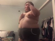 BBW Stripping For The Camera