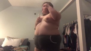 BBW Stripping For The Camera